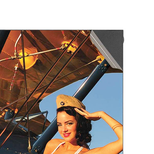 1940s Pin-Up On Stearman Biplane XBox Series X Digital Edition Console Skin