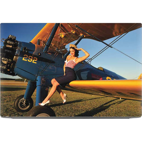 1940s Pin-Up On Stearman Biplane Dell XPS Skin