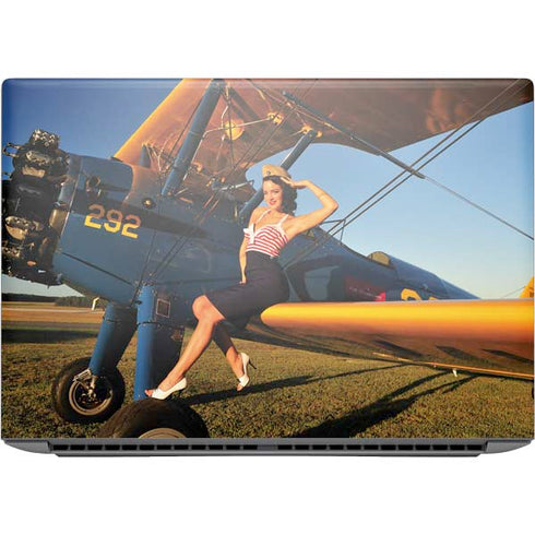 1940s Pin-Up On Stearman Biplane HP ZBook Fury 16 G10 Skin