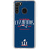 NFL 2016 Super Bowl LI Champions New England Patriots Galaxy A21 Clear Case