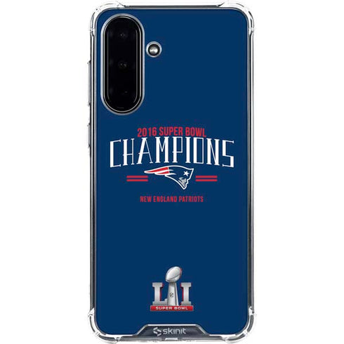 NFL 2016 Super Bowl LI Champions New England Patriots Galaxy A36 5G Clear Case
