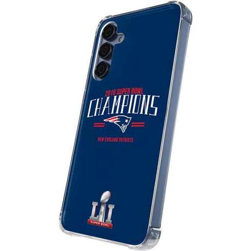 NFL 2016 Super Bowl LI Champions New England Patriots Galaxy A55 5G Clear Case