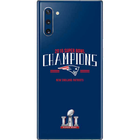 NFL 2016 Super Bowl LI Champions New England Patriots Galaxy Note 10 Skin