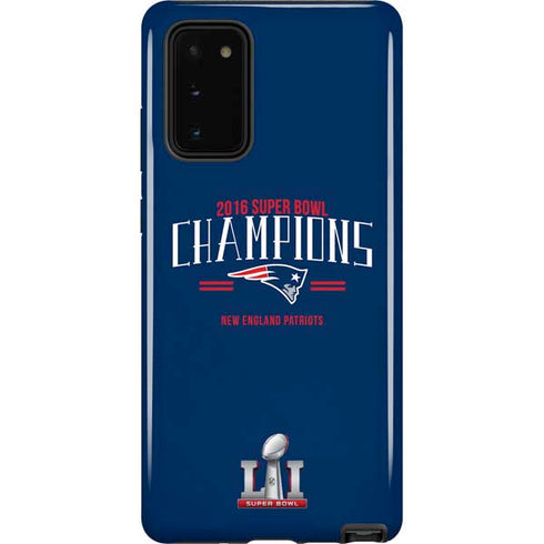 NFL 2016 Super Bowl LI Champions New England Patriots Galaxy Note20 5G Pro Case