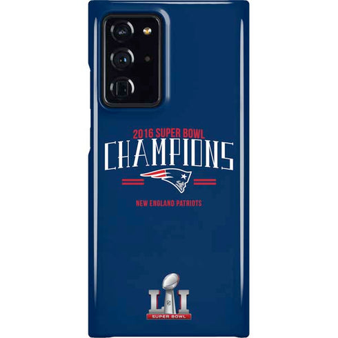 NFL 2016 Super Bowl LI Champions New England Patriots Galaxy Note20 Ultra 5G Lite Case