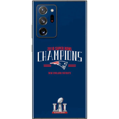 NFL 2016 Super Bowl LI Champions New England Patriots Galaxy Note20 Ultra 5G Skin