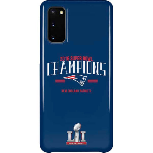 NFL 2016 Super Bowl LI Champions New England Patriots Galaxy S20 Lite Case