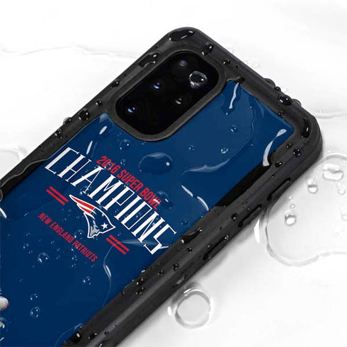 NFL 2016 Super Bowl LI Champions New England Patriots Galaxy S20 Plus Waterproof Case