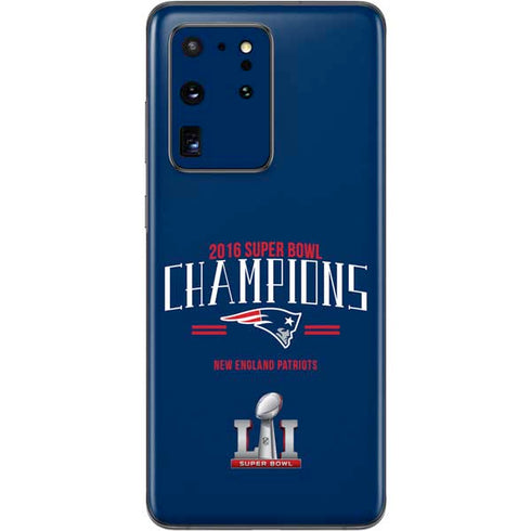 NFL 2016 Super Bowl LI Champions New England Patriots Galaxy S20 Ultra 5G Skin