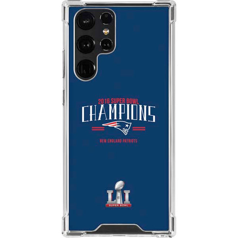 NFL 2016 Super Bowl LI Champions New England Patriots Galaxy S23 Ultra Clear Case