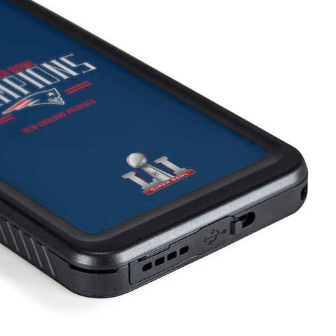 NFL 2016 Super Bowl LI Champions New England Patriots Galaxy S24 Plus Waterproof Case