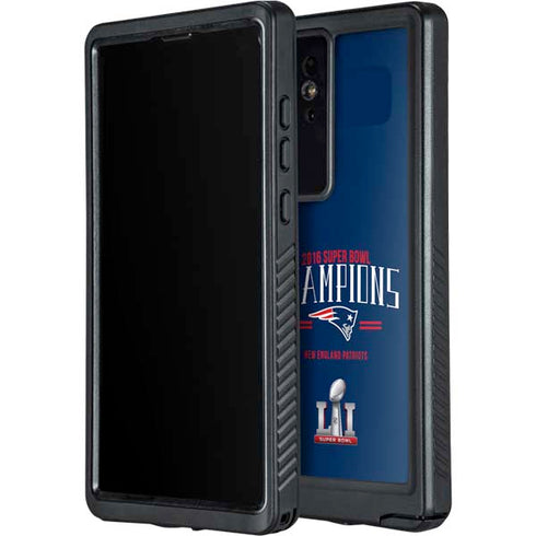 NFL 2016 Super Bowl LI Champions New England Patriots Galaxy S24 Ultra Waterproof Case