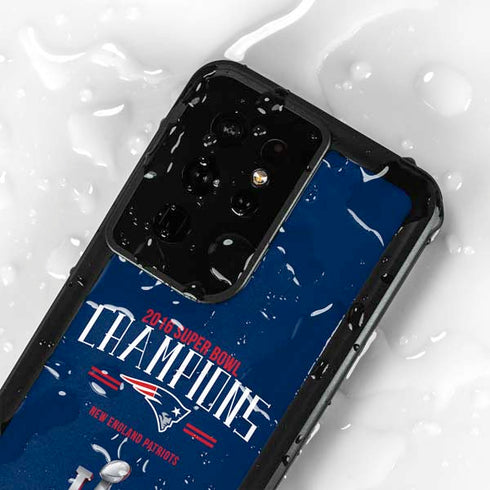 NFL 2016 Super Bowl LI Champions New England Patriots Galaxy S24 Ultra Waterproof Case