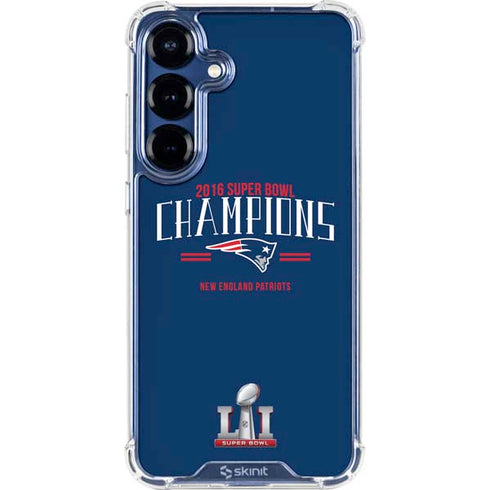 NFL 2016 Super Bowl LI Champions New England Patriots Galaxy S25 Plus Clear Case