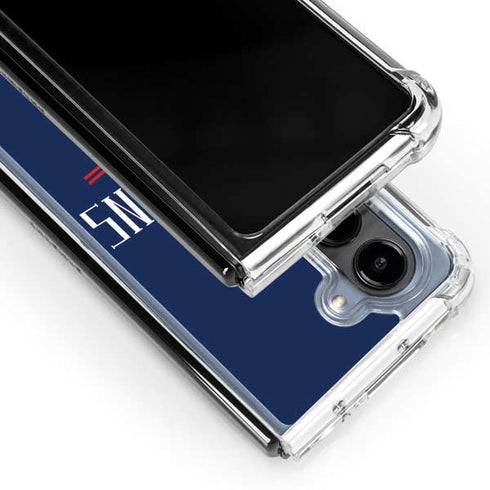 NFL 2016 Super Bowl LI Champions New England Patriots Galaxy Z Fold5 5G Clear Case