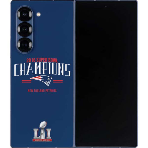 NFL 2016 Super Bowl LI Champions New England Patriots Galaxy Z Fold6 Skin