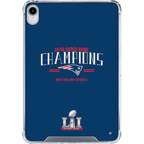 NFL 2016 Super Bowl LI Champions New England Patriots iPad 11th Gen (2025) Clear Case