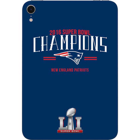NFL 2016 Super Bowl LI Champions New England Patriots Apple iPad Mini Skin
