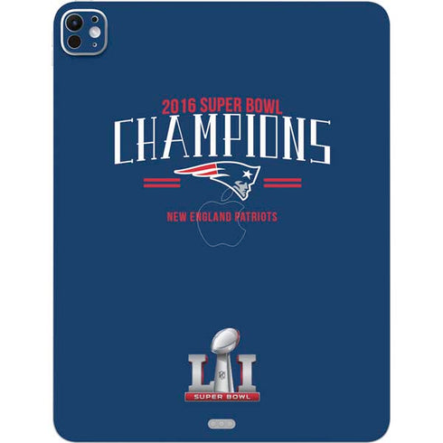 NFL 2016 Super Bowl LI Champions New England Patriots iPad Pro 13in M4 (2024) Skin