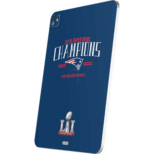 NFL 2016 Super Bowl LI Champions New England Patriots iPad Pro 13in M4 (2024) Skin