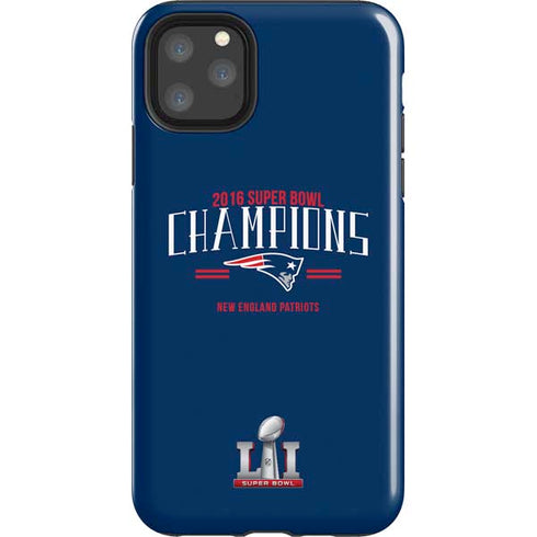 NFL 2016 Super Bowl LI Champions New England Patriots iPhone 11 Pro Max Impact Case