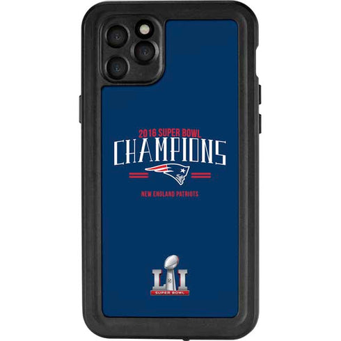 NFL 2016 Super Bowl LI Champions New England Patriots iPhone 11 Pro Max Waterproof Case