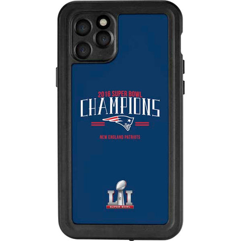 NFL 2016 Super Bowl LI Champions New England Patriots iPhone 11 Pro Waterproof Case