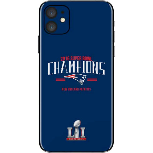 NFL 2016 Super Bowl LI Champions New England Patriots iPhone 11 Skin