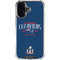 NFL 2016 Super Bowl LI Champions New England Patriots iPhone 16 Clear Case