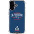 NFL 2016 Super Bowl LI Champions New England Patriots iPhone 16 Clear Case