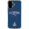 NFL 2016 Super Bowl LI Champions New England Patriots iPhone 16 Plus Clear Case