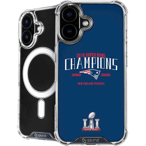 NFL 2016 Super Bowl LI Champions New England Patriots iPhone 16 Plus MagSafe Case