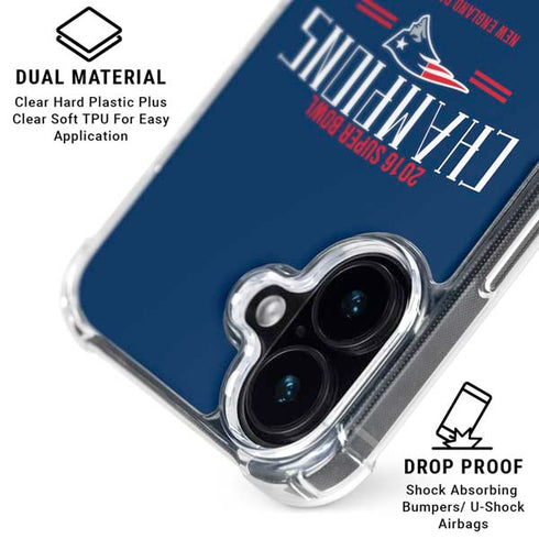 NFL 2016 Super Bowl LI Champions New England Patriots iPhone 16 Plus MagSafe Case