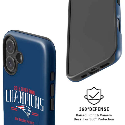 NFL 2016 Super Bowl LI Champions New England Patriots iPhone 16 Plus Magsafe Impact Case