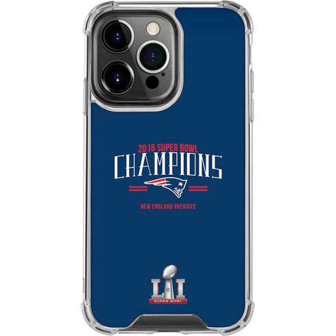 NFL 2016 Super Bowl LI Champions New England Patriots iPhone 16 Pro Clear Case
