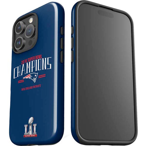 NFL 2016 Super Bowl LI Champions New England Patriots iPhone 16 Pro Max Impact Case