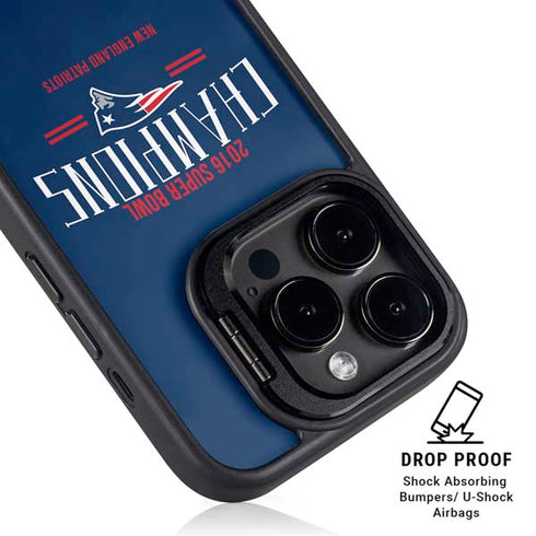 NFL 2016 Super Bowl LI Champions New England Patriots iPhone 16 Pro Max Kickstand Case