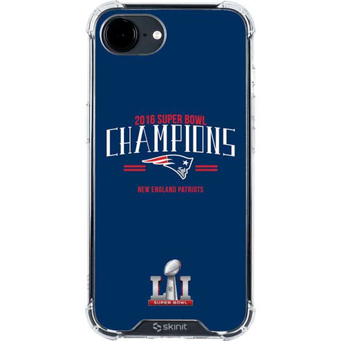 NFL 2016 Super Bowl LI Champions New England Patriots iPhone 16e Clear Case