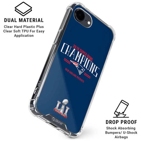 NFL 2016 Super Bowl LI Champions New England Patriots iPhone 16e Clear Case