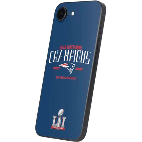 NFL 2016 Super Bowl LI Champions New England Patriots iPhone 16e Skin