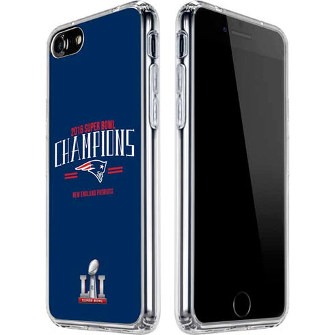 NFL 2016 Super Bowl LI Champions New England Patriots iPhone SE (2nd & 3rd Gen) Clear Case