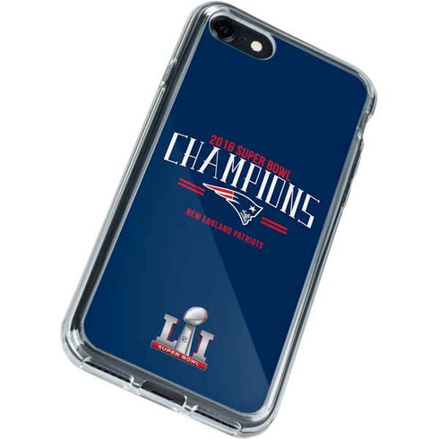NFL 2016 Super Bowl LI Champions New England Patriots iPhone SE (2nd & 3rd Gen) Clear Case