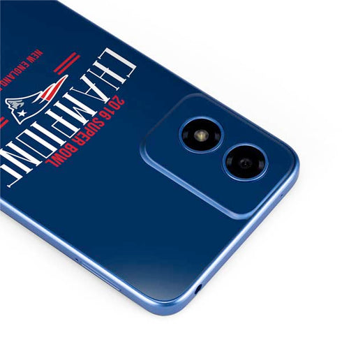 NFL 2016 Super Bowl LI Champions New England Patriots Moto G Play 4G (2024) Skin