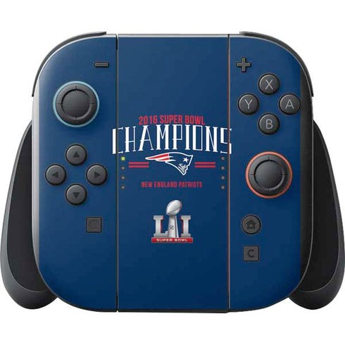 NFL 2016 Super Bowl LI Champions New England Patriots Nintendo Switch 2 (2025) with Joy-Con Skin