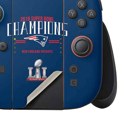 NFL 2016 Super Bowl LI Champions New England Patriots Nintendo Switch 2 (2025) Joy-Con Controller Skin
