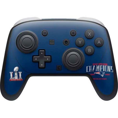 NFL 2016 Super Bowl LI Champions New England Patriots Nintendo Switch 2 (2025) Pro Controller Skin