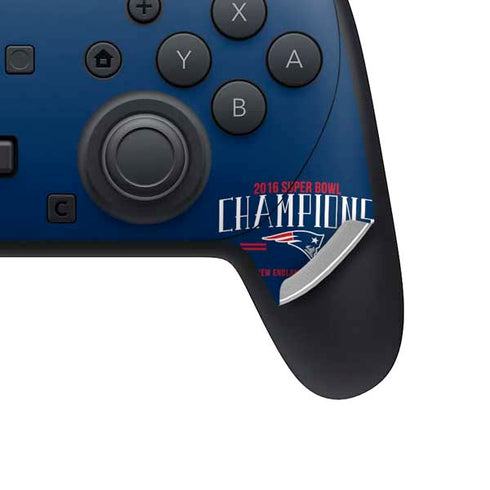 NFL 2016 Super Bowl LI Champions New England Patriots Nintendo Switch 2 (2025) Pro Controller Skin