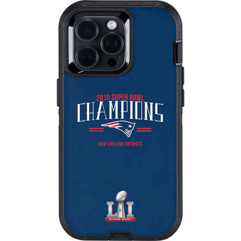 NFL 2016 Super Bowl LI Champions New England Patriots Otterbox Defender iPhone Skin