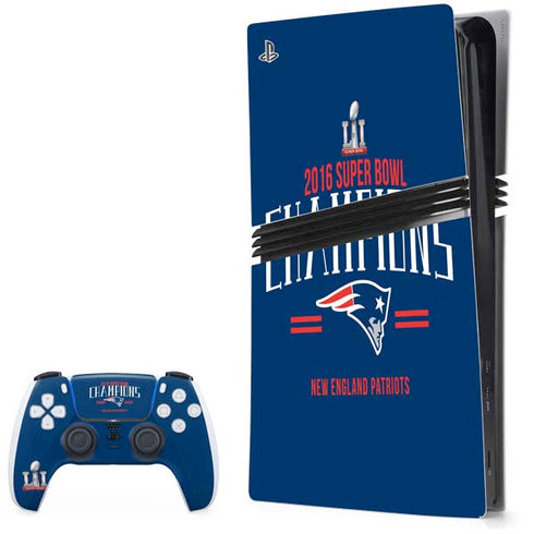 NFL 2016 Super Bowl LI Champions New England Patriots PS5 Pro Bundle Skin