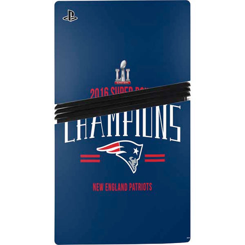 NFL 2016 Super Bowl LI Champions New England Patriots PS5 Pro Disk Bundle Skin